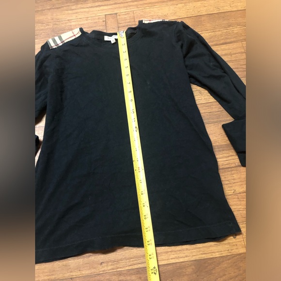 Burberry Long Sleeve Top with Plaid Accents - Picture 3 of 9